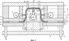 Штамп-прибор для испытания листового материала на пружинение и предельные параметры при четырехугловой гибке с прижимом краев образца (варианты) (патент 2362138)
