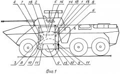 Бронетранспортер с трансформируемым защитным экраном (патент 2399857)
