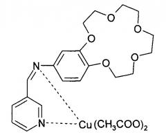 Медные комплексы пиридинилметиленамино-бензо-15-крауны-5 и способ их получения (патент 2661871)