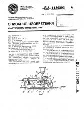 Устройство для посева семян (патент 1130203)