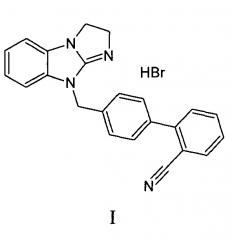 Гидробромид 4'-(2,3-дигидро-9н-имидазо[1,2-а]бензимидазол-9-ил-метил)бифенил-2-карбонитрил, проявляющий свойства активатора амф-активируемой протеинкиназы (амрк) (патент 2650877)