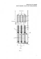 Многокаскадный погружной сепаратор вода-нефть (патент 2610960)