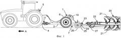 Колесная тележка полунавесного плуга (патент 2532453)