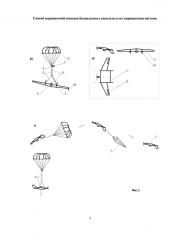 Способ парашютной посадки беспилотного самолета и парашютная система посадки беспилотного самолета (патент 2592961)