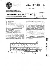 Штанговый конвейер (патент 1076381)