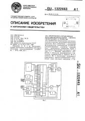 Программно-управляемое многофункциональное синхронизирующее устройство (патент 1322443)
