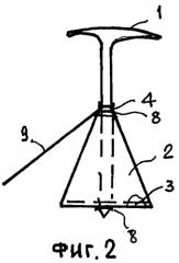 Ледоруб как точка закрепления на снежном склоне (патент 2396997)