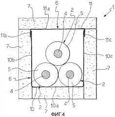 Способ экранирования магнитного поля, создаваемого линией электропередачи, и линия электропередачи, экранированная таким способом (патент 2312440)