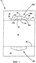 Коробка для упаковки изделий с фланцами и ее заготовка (патент 2294872)