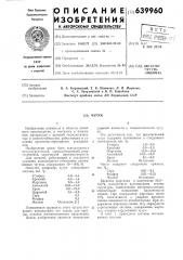 Чугун (патент 639960)