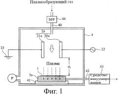 Способ и устройство для плазменной обработки пористого тела (патент 2402374)