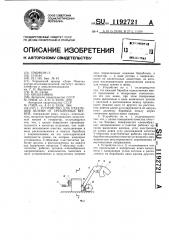 Устройство для отделения зелени от срубленных ветвей (патент 1192721)