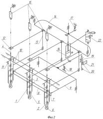Устройство для укладки и фиксации положения рисунчатых деталей в пачке кроя (патент 2391032)