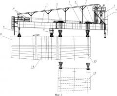 Устройство для подъема и монтажа блоков пролетного строения (патент 2560012)