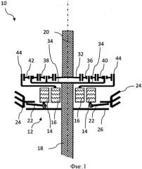 Приводной механизм для избирательного переключения привода между режимом тяги и режимом векторизации крутящего момента (патент 2532211)