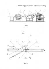 Линия загрузки листьев табака в контейнер (патент 2641866)