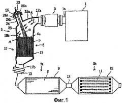 Устройство очистки отработанных газов для двигателя внутреннего сгорания (патент 2410551)