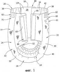 Механическая система крепления для впитывающего изделия (патент 2305530)