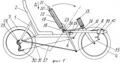 Велосипед с движением академической гребли (патент 2402451)