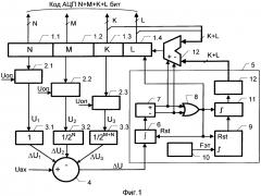 Следящий ацп многоразрядных приращений (патент 2619887)