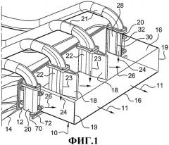 Отклоняющая система для газового потока в реактивном сопле (патент 2377430)