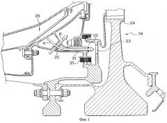 Статор газовой турбины (варианты) и реактивный двигатель (варианты) (патент 2330964)