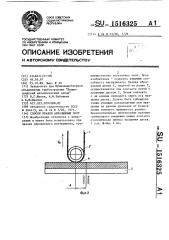 Способ правки абразивных лент (патент 1516325)