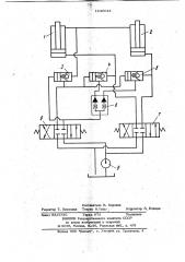 Гидропривод наклона мачты свайного копра (патент 1040044)