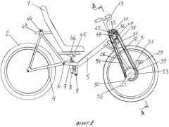 Велосипед рикамбент (патент 2555074)