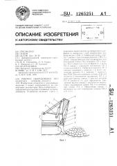 Рабочее оборудование экскаватора - прямая лопата (патент 1265251)