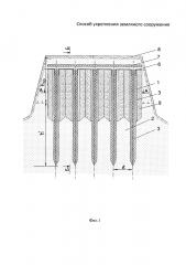 Способ укрепления земляного сооружения (патент 2633846)
