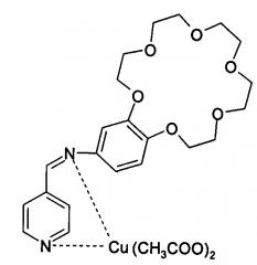 Пиридинилметиленамино-бензо-18-крауны-6 и их медные комплексы (патент 2655166)