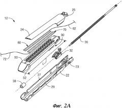 Хирургические кассеты со скобками с держалками для манипулирования разделенной тканью и способы их применения (патент 2588293)