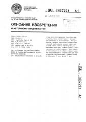 Установка для внутрисалонной мойки и санитарной обработки транспортного средства (патент 1437271)