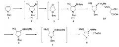 Способ получения (+)-1,4-дигидро-7-[(3s,4s)-3-метокси-4-(метиламино)-1-пирролидинил]-4-оксо-1-(2-тиазолил)-1,8-нафтиридин-3-карбоновой кислоты (патент 2548031)