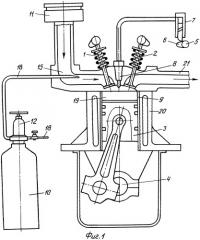Кислородно-масляный двигатель (патент 2400639)