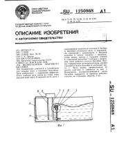 Волногаситель опытового бассейна (патент 1250868)