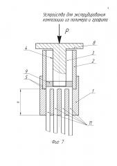 Устройство для экструдирования композиции из полимера и графита (патент 2595679)