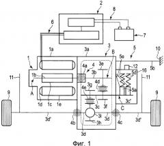 Устройство передачи мощности для электромобиля (патент 2531988)