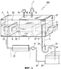 Охлаждаемое калибровочное устройство для установки экструзии пластмасс (патент 2279348)