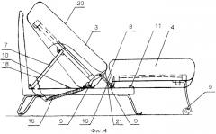 Трансформируемая мебель, например диван-кровать (патент 2357634)