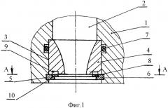 Промывочный узел бурового долота (патент 2282010)
