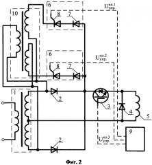 Выпрямительная установка возбуждения электровоза на igbt модуле со способом защиты от коммутационных перенапряжений (патент 2565633)