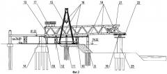 Способ монтажа сквозных неразрезных пролетных строений мостов (варианты) (патент 2270287)