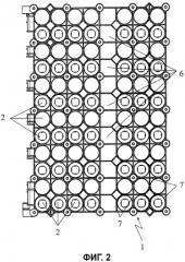 Батарея, состоящая из множества ячеек, установленных и соединенных между собой без применения сварки (патент 2477548)