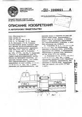 Устройство для укладки гидроизоляционного материала на земляное полотно (патент 1040021)