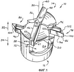 Вращающееся буровое долото и способ для создания винтовой канавки в шпуре, образованном в пласте (патент 2450115)