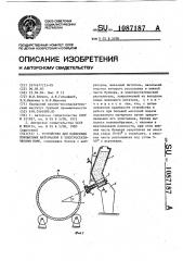 Устройство для нанесения порошковых материалов в электростатическом поле (патент 1087187)