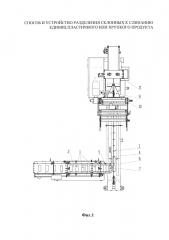 Способ и устройство разделения склонных к слипанию единиц пластичного или хрупкого продукта (патент 2627205)