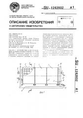 Устройство для отделения корнеклубнеплодов от примесей (патент 1242032)